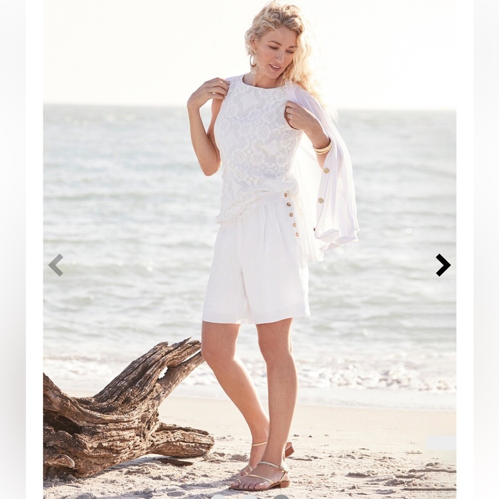 Chicos Sleeveless Lace Swing Top - size S/4